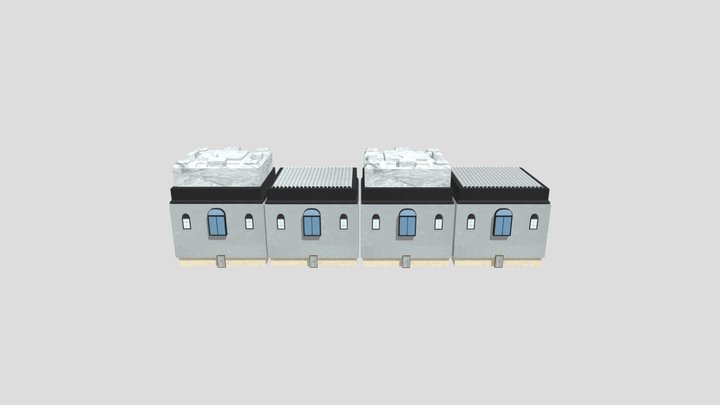 Modular Buildings 3D Model