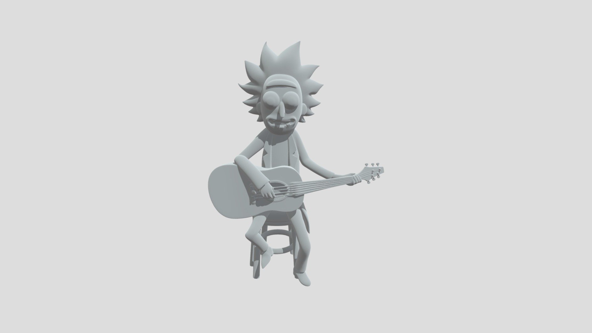 Rick's Acoustic Jam - 3D model by guigomnm [5dfd592] - Sketchfab