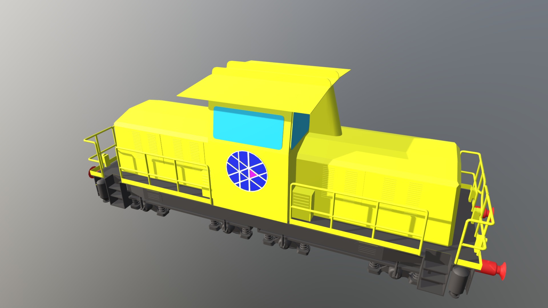 3D model FNM 500-1 - This is a 3D model of the FNM 500-1. The 3D model is about a yellow and blue toy.