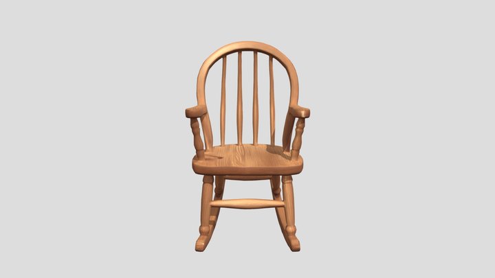 kidsize_rocking_chair_obj – Gratis 3D-model STL
