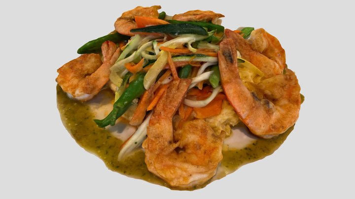 Shrimp Dinner 🍤 3D Model
