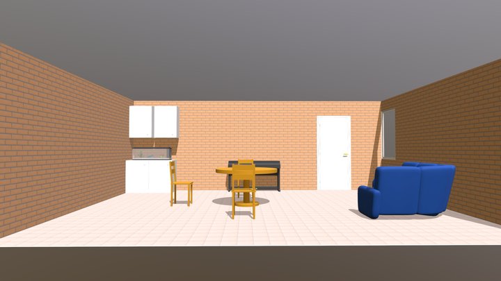 Living Room 1 3D Model