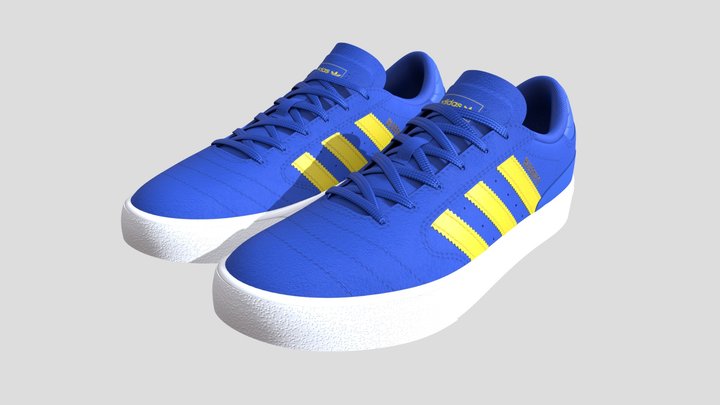 Adidas Busenitz _ Blue Shoe 3D Model