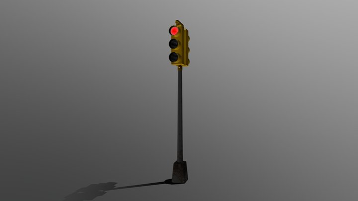 N.Y.C 80s traffic lights 3D Model