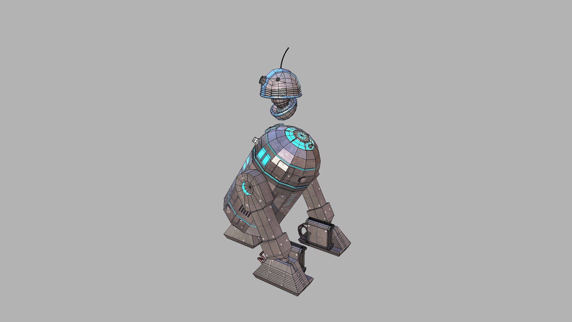 R2D2 and DD3 (Modeling/Texturing)