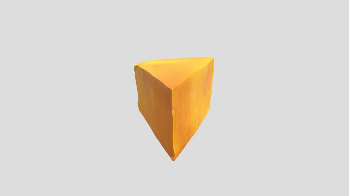 a wedge of cheddar cheese
