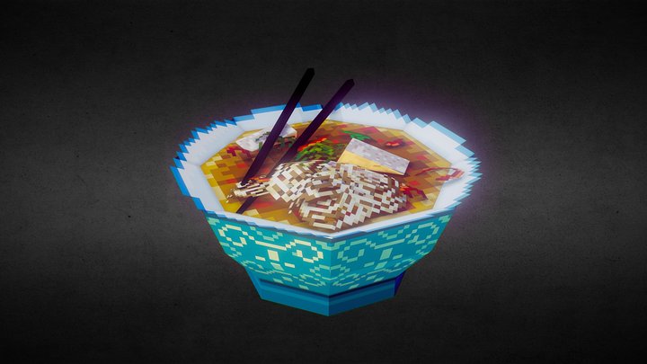 Noodle soup 3D Model