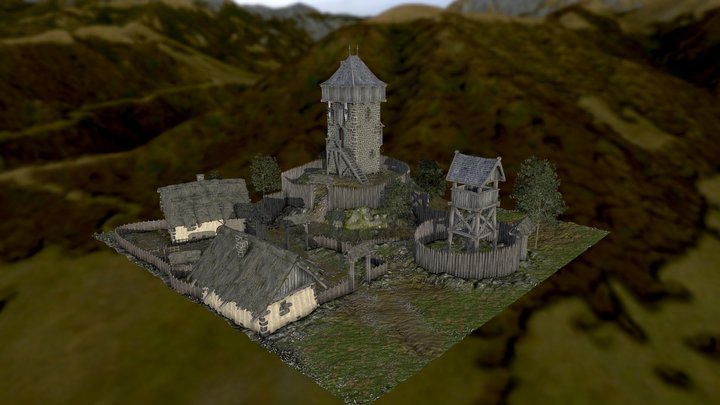 Hollow Fear Guard Tower 3D Model