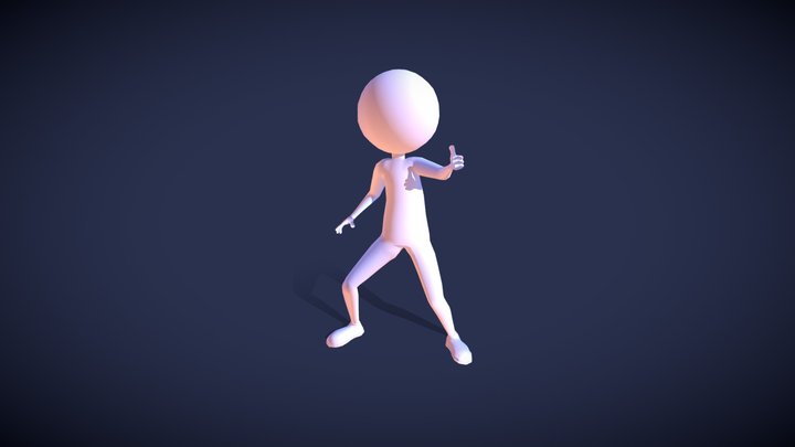 Smiley the faceless - Free Rig 3D Model