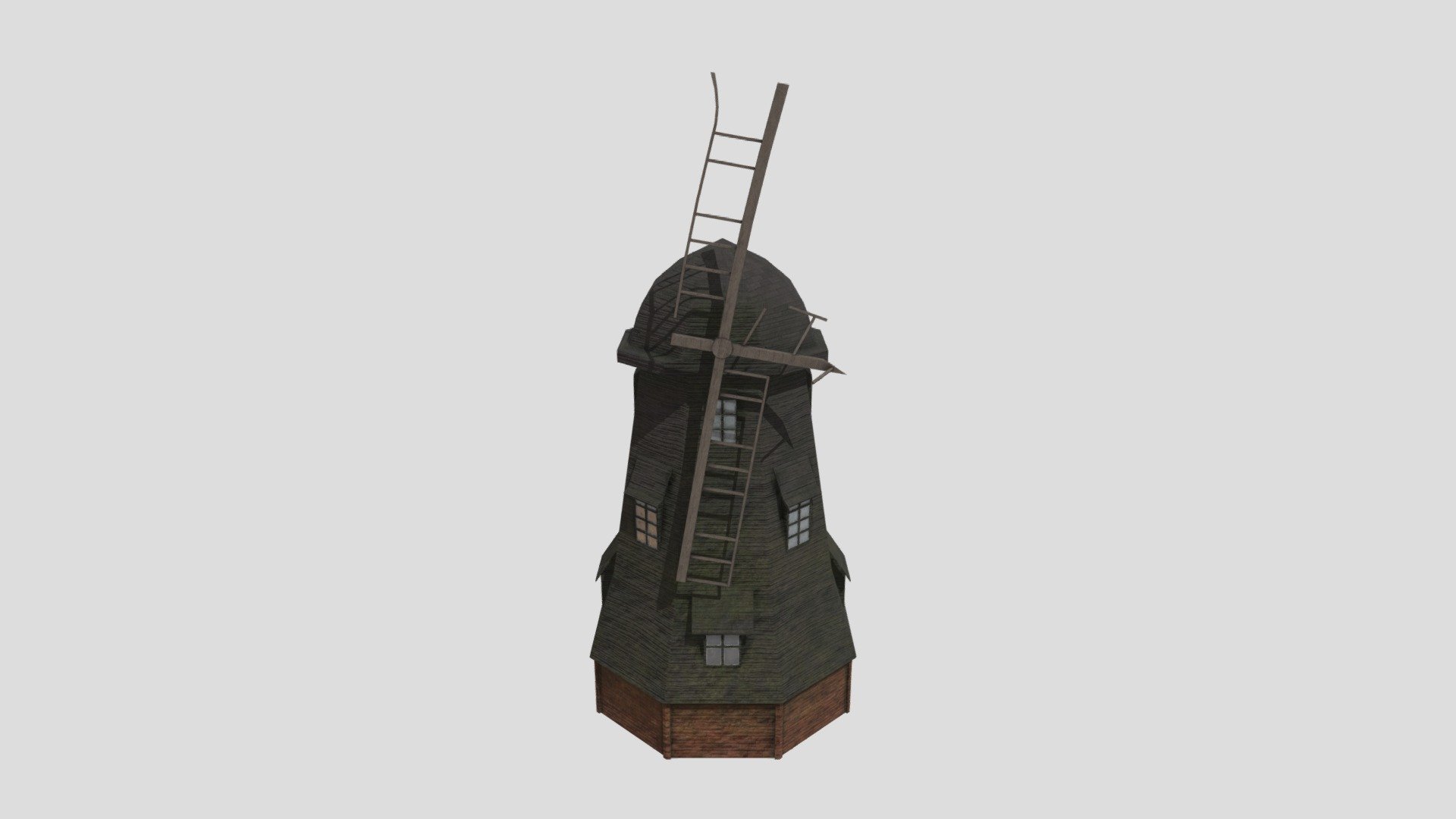 Dutch Windmill - 3d Model By 1234567398 [5e052ec] - Sketchfab