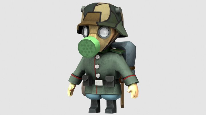 German soldier 3D Model