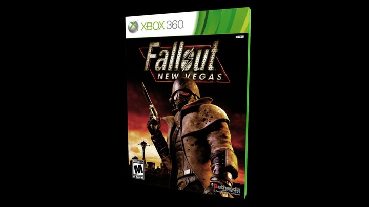 Fallout New Vegas Xbox 360 Box 3D Model