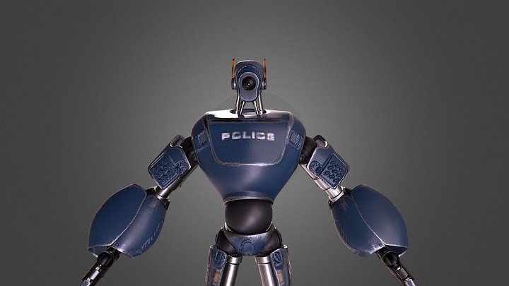 Police Mech 3D Model