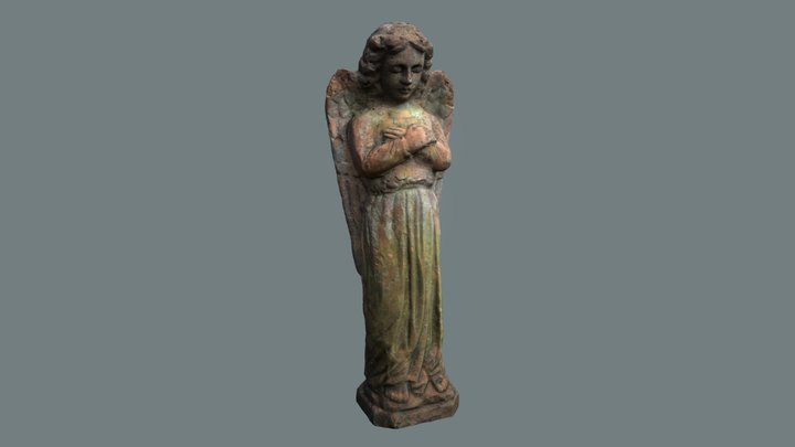 Photo-scanned Angel (Raw Topology) 3D Model