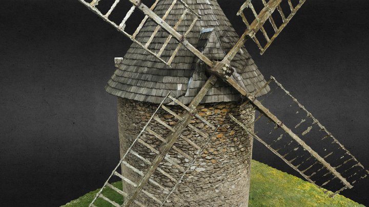 Moulin du Haut-Benauge - Gornac (33) 3D Model