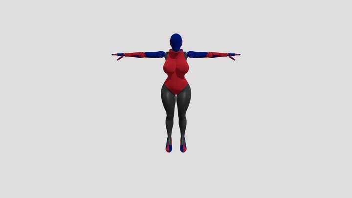 haydee_red_and_blue 3D Model