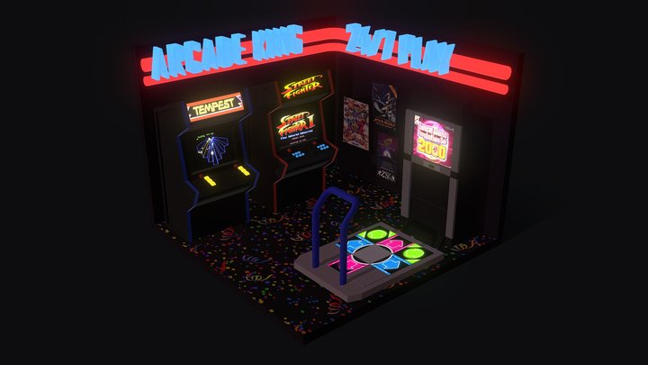 Arcade Corner 3D Model