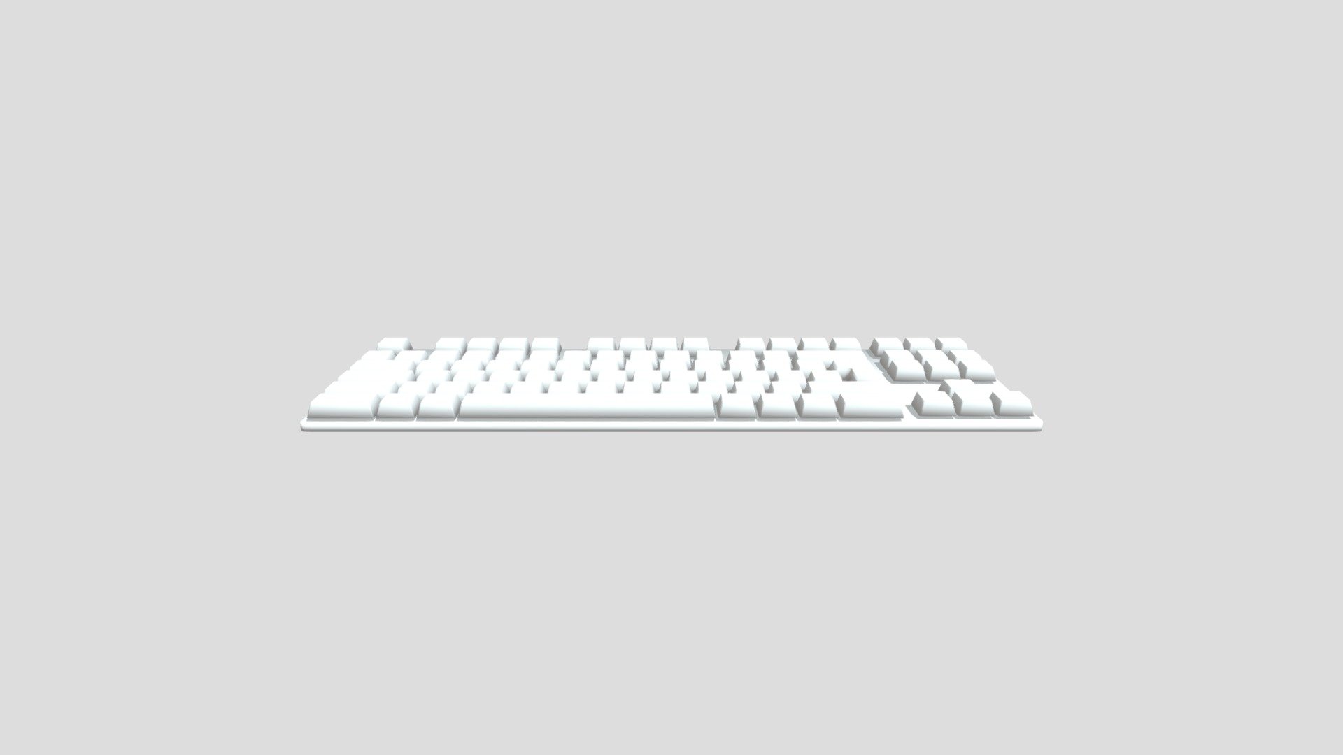 Simple Low Poly (i guess) keyboard