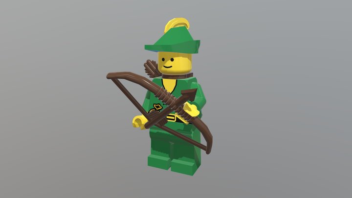 LEGO Forestman 3D Model