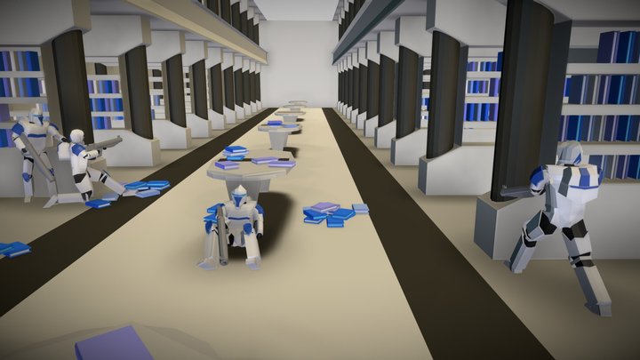 Low Poly Diorama 3D Model