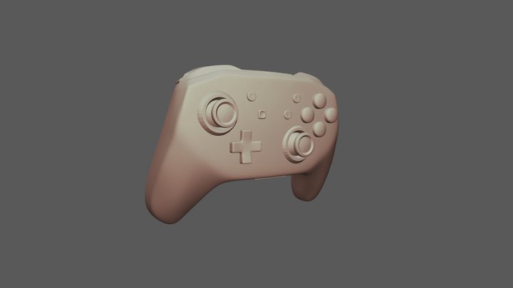 Switch Pro Controller 3D Model