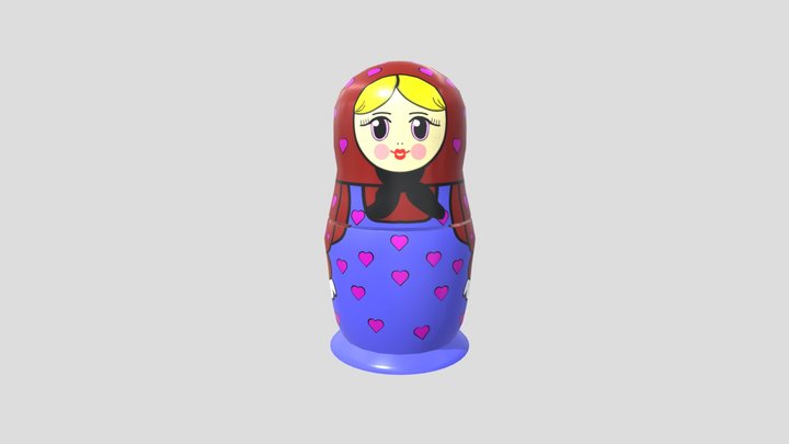 Russian Nesting Doll 3D Model