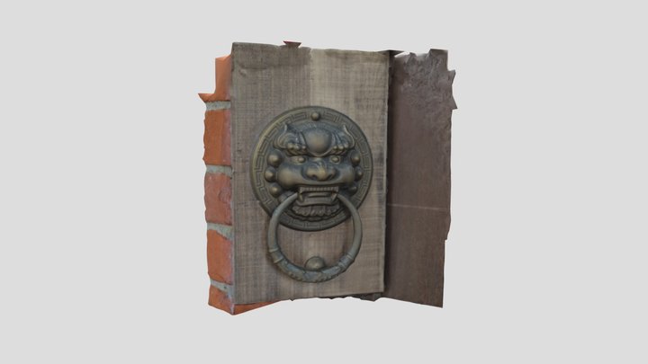 獅子頭門環 3D Model
