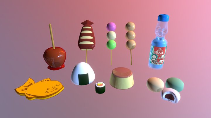 street food kit 3D Model