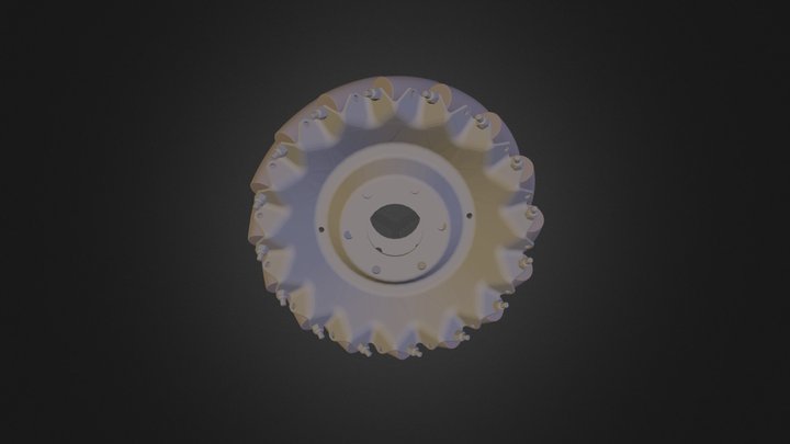 6" Mecanum Wheel 3D Model