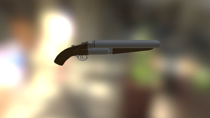 Sawed Off Shotgun 3D Model