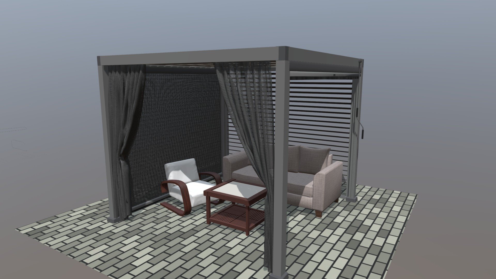 Pergola alum — Sketchfab embed 3D viewer