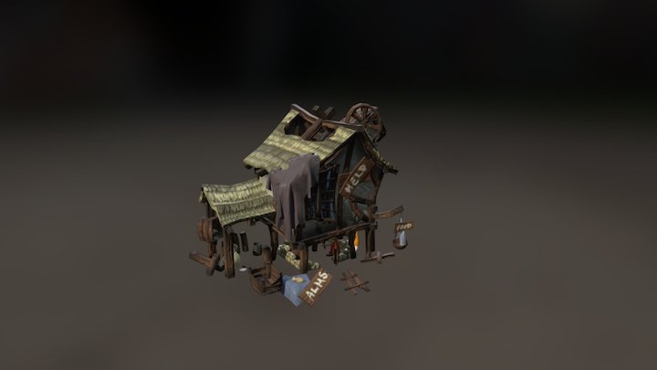 Happy Beggar's house 3D Model