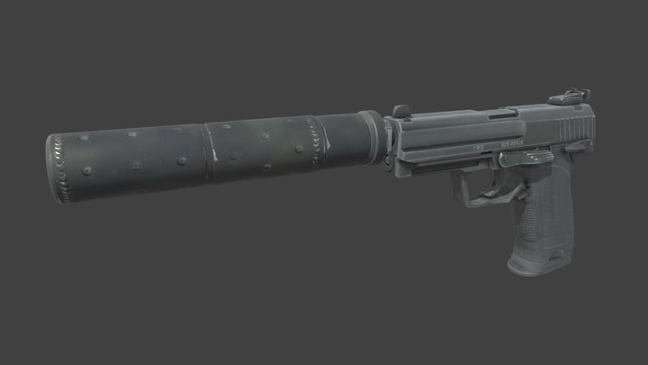 PISTOL | USP-S Weapon Model (CS2) – Free 3D Model STL