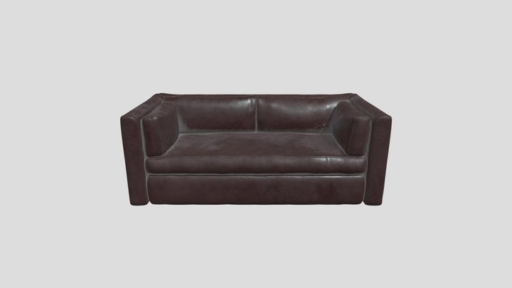 Red Leather Sofa – Modelo 3D gratuito STL