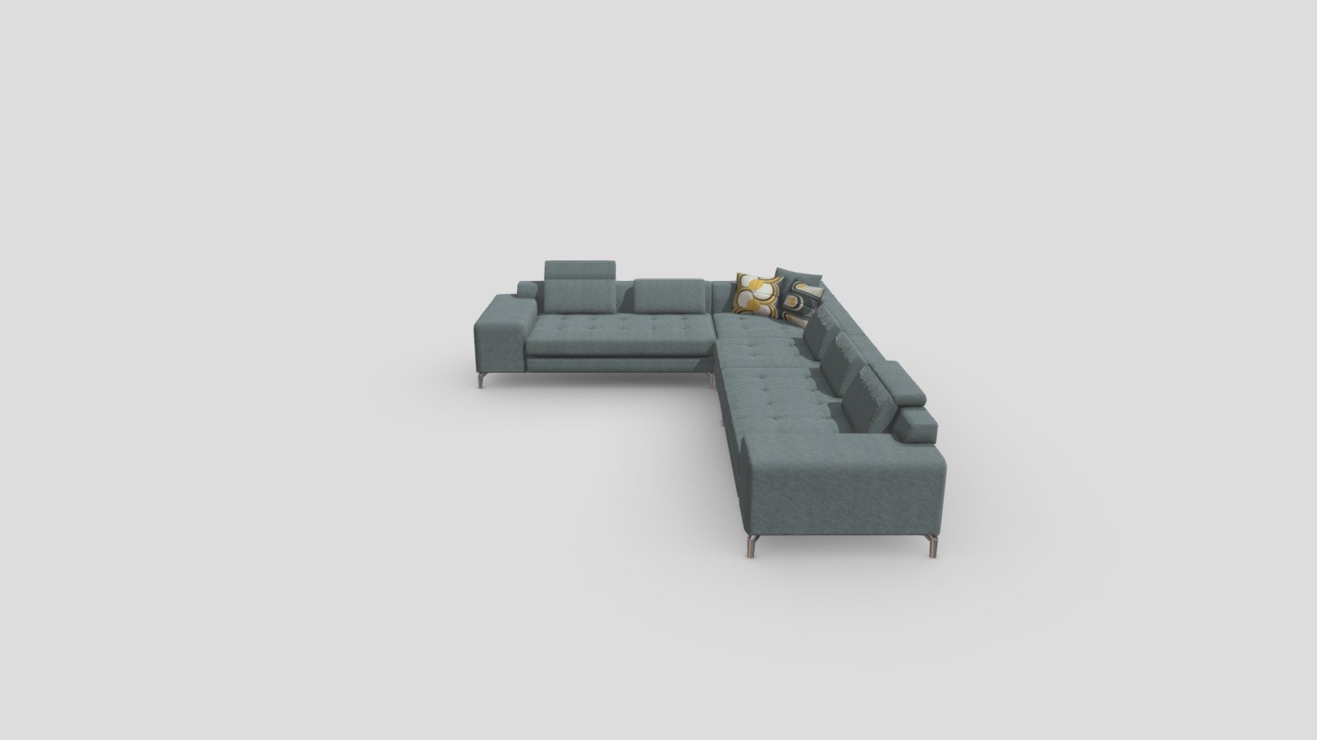 Parker Sectional Charcoal — Sketchfab embed 3D viewer