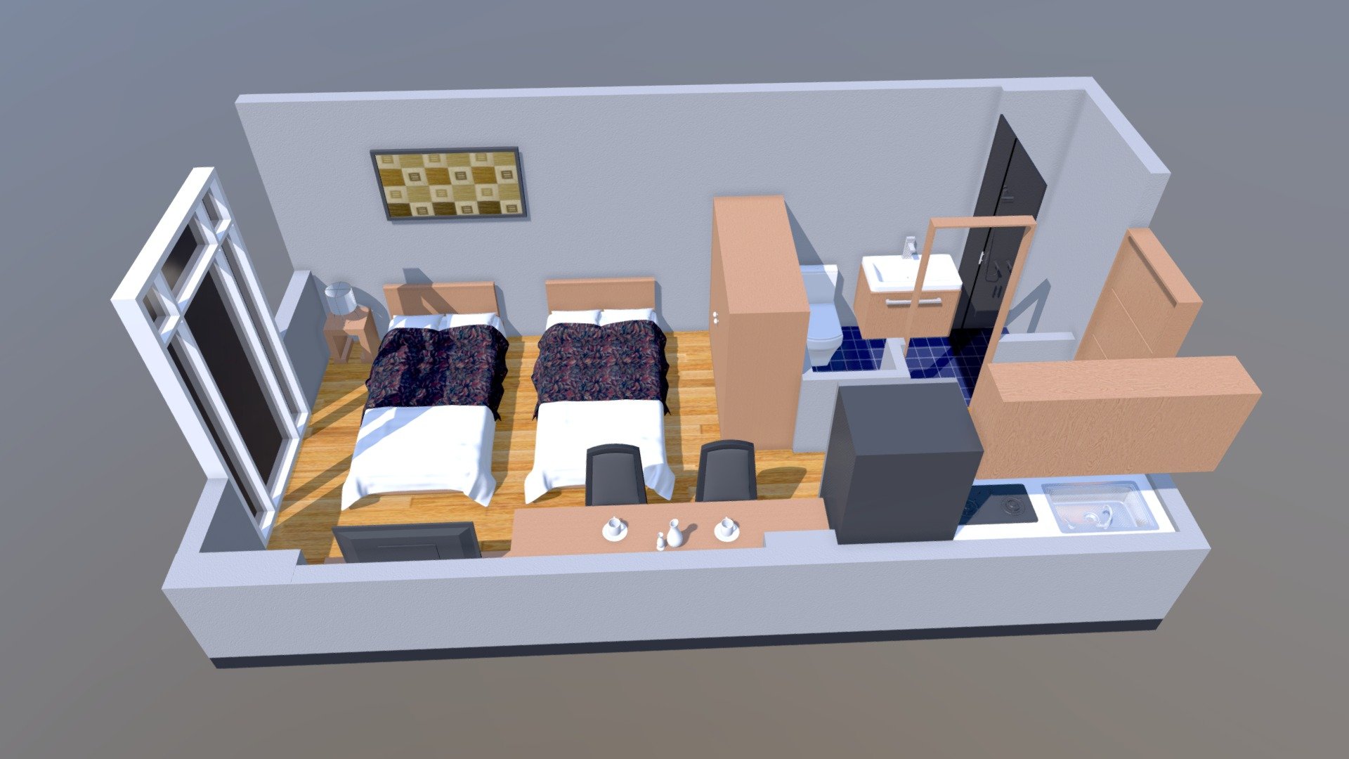 Studio B 24.50sqm - 3D model by signetproperties [5e0d585] - Sketchfab
