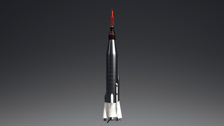 Atlas LV-3B Mercury 3D Model
