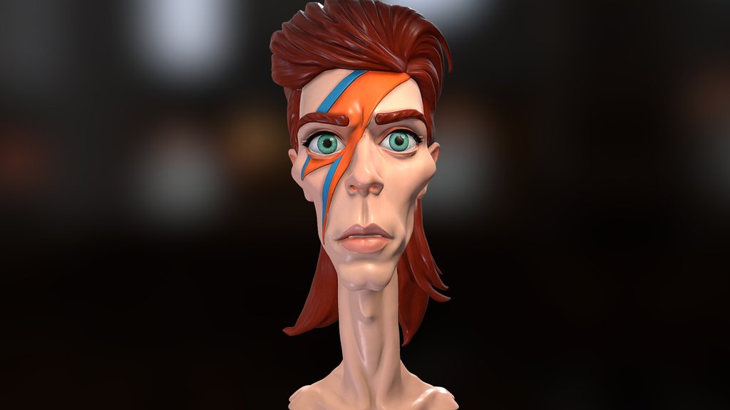 Bowie caricatura