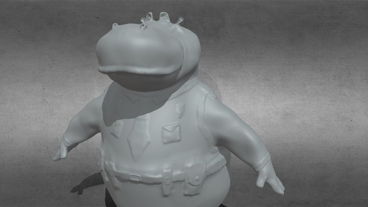 Petit Potam Zootopia 3D Model