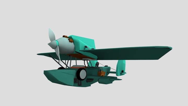 Tsimafei Trushkin rustborn plane 3, DAE, GGP 02 3D Model