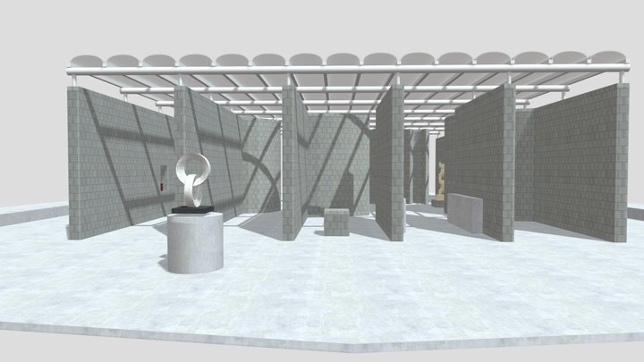 aldo van eyck _sculpture pavilion_sketchfab 3D Model