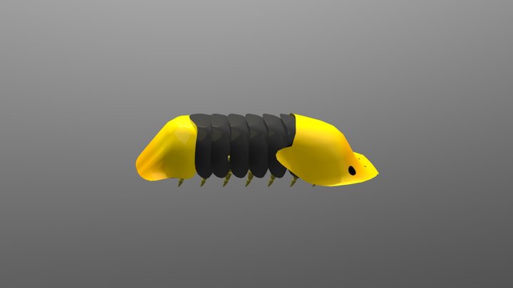 Rubber Duck Isopod 3D Model