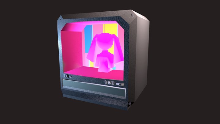TV GIRL 3D Model
