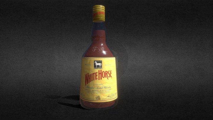 Whisky "White Horse" 3D Model