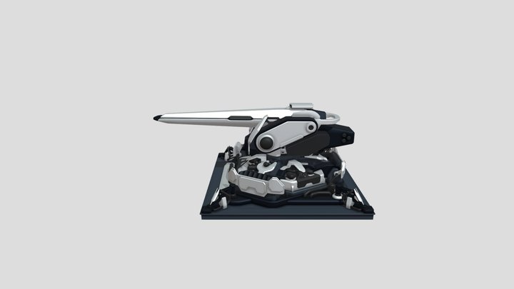 Large Particle Cannon 3D Model