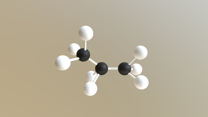 ПРОПАН-C3H8 3D Model