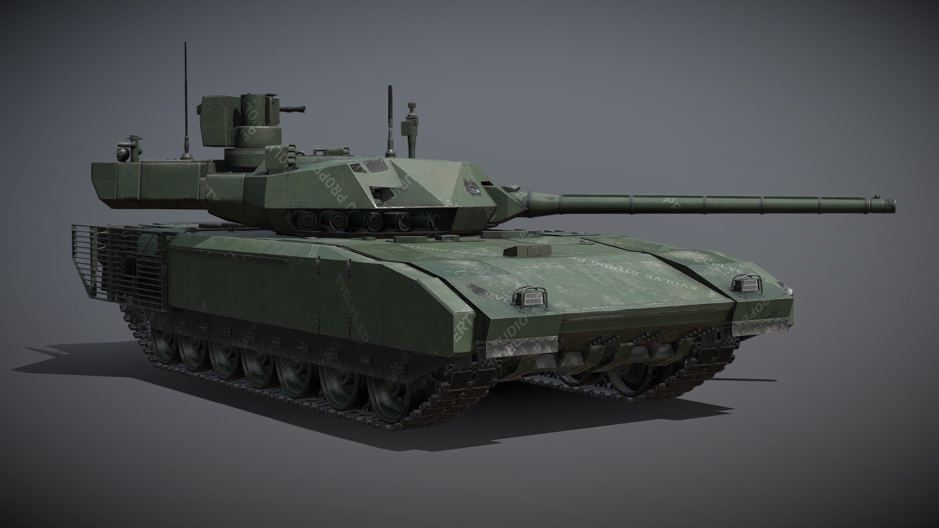 T14 Armata Battle Tank - 3D model by Gerhald [5e13893] - Sketchfab