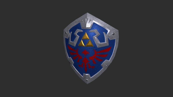 Zelda: Hylian Shield 3D Model