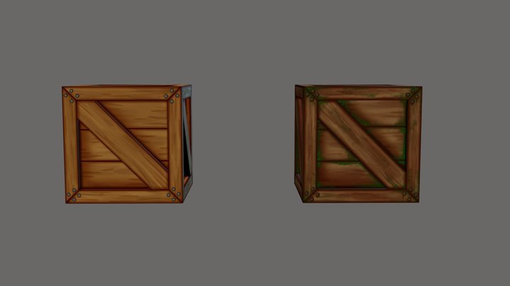 Crate 1 + Variant 3D Model