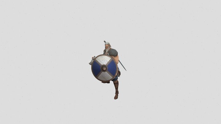 Viking Ragnar Rig For Blender 3D Model